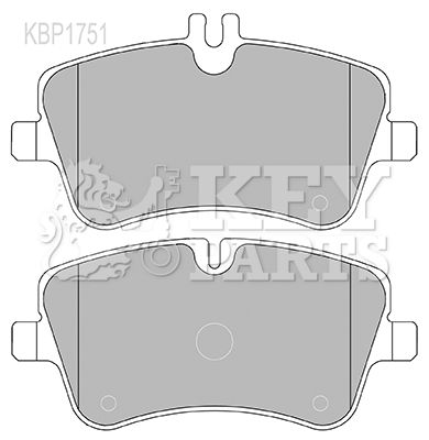 KEY PARTS Комплект тормозных колодок, дисковый тормоз KBP1751
